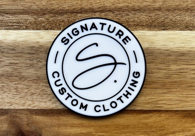 SCC PVC Patch Black Border Custom PVC Patches | Signature Custom Clothing